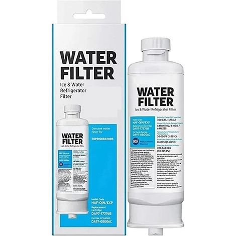 Filtre à Eau de Remplacement pour réfrigérateur Compatible pour Samsung DA97-17376B, Filtre à Eau pour réfrigérateur HAF-QIN/EXP.(1 PCS)
