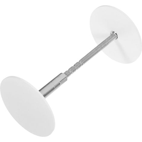 Plaque de porte en acier inoxydable vis sécurité cache décoratif blanc (1/5)