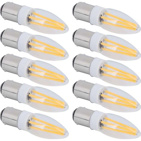 10 Ampoules LED B15 3W Blanc Chaud pour Lustre, Plafonnier et Applique Murale AC110V (1/5)