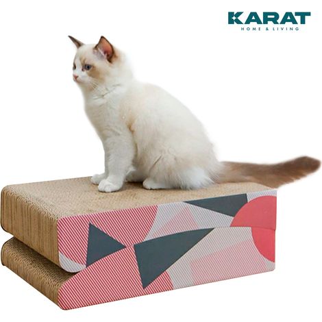 Kratzpappe für Katzen Kratzmöbel aus Qualitäts-Pappe Sarabi