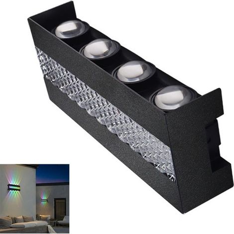 Aplique de pared LED, apto para uso interior/exterior, ideal para jardines, casas y otros espacios al aire libre. (1/3)