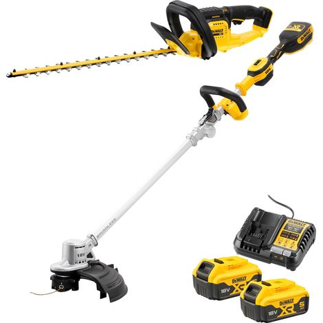 Dewalt Garten-Set DCMHT563N-XJ + DCMST461N-XJ 2x 5,0 Ah + Ladegerät