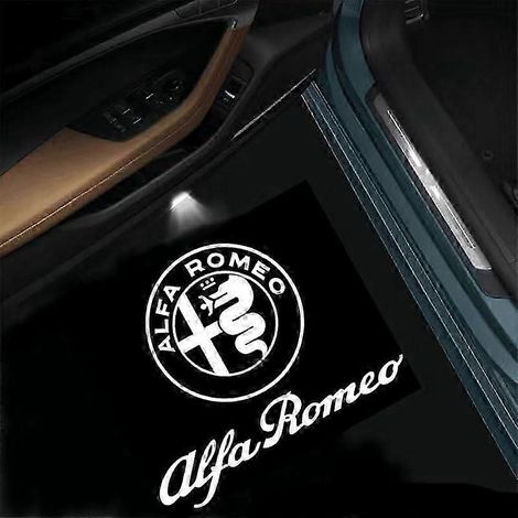 Éclairage d'accueil de porte en deux parties pour Alfa Romeo Giulia Stelvio, éclairage de porte. (1/5)