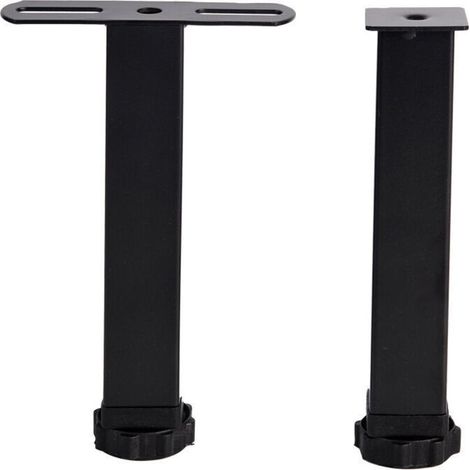 Literie 2 Pied de Liaison métal 25 cm pour sommier métal pied de support de cadre de rangée pied de support de jambe de lit