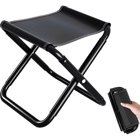 Chaise Pliante Portable – Tabouret Léger avec Sac de Rangement, Idéal pour Camping, Pêche, Plage et BBQ (1/5)