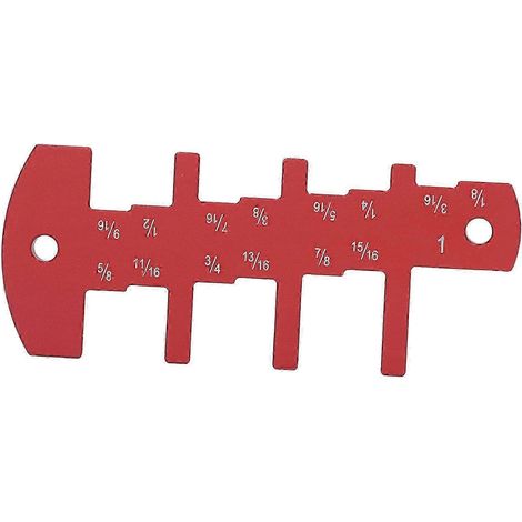 Jauge de profondeur à 25-26 crans pour scie circulaire et défonceuse, outil de réglage de la hauteur de lame en alliage d'aluminium pour le travail du bois (1/4)