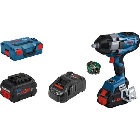 Avvitatore a massa battente BOSCH GDS 18V-1000 C (2 x 8,0 Ah ProCORE + GAL1880CV + L-Boxx 136 + modulo Bluetooth GCY42) (1/5)