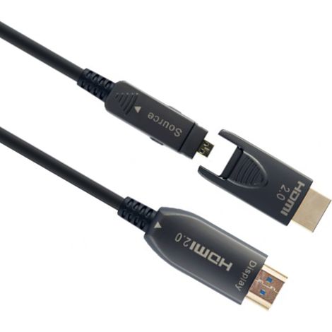 CABLE AOC HDMI D-A DE ALTA VELOCIDAD CON ETHERNET AOC PREMIUM SERIES 20 M (1/4)