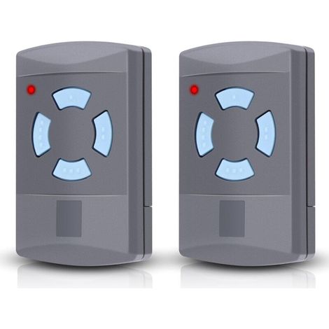 Lot de 2 émetteurs manuels pour porte de garage HSE2-868, HSM4-868, HS4-868, compatible avec Blue Buttons 868.3MHz Télécommande de garage, 4 canaux