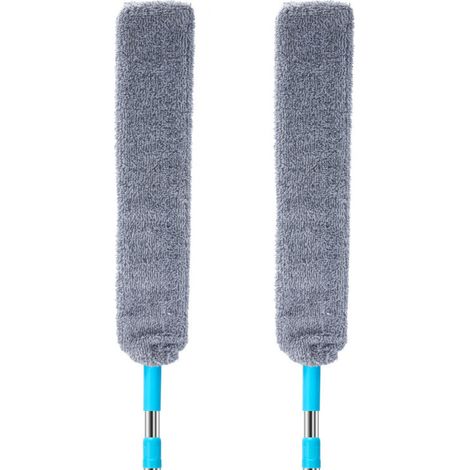 1 Brosse à poussière microfibre flexible pour interstices sous meubles lit canapé réfrigérateur (1/5)