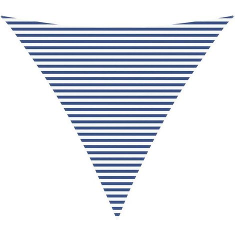 Voile d'ombrage bleue et blanche, 6 x 6 x 6 mètres, 100% polyester Oxford. (1/5)