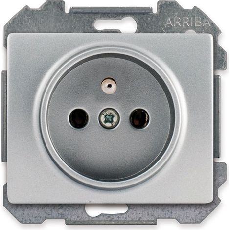 SIEMENS Prise 2P+T Alu Silver Delta IRIS (1/2)