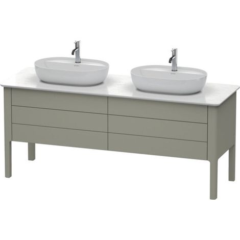 Meuble sous-lavabo Luv Duravit à poser, 1733 x 570 mm, 2 tiroirs, (1/2)