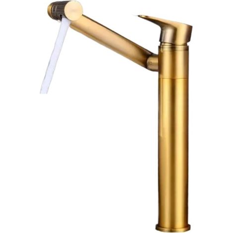Mitigeur pour vasque, laiton/bronze, noir, eau chaude/froide (1/5)