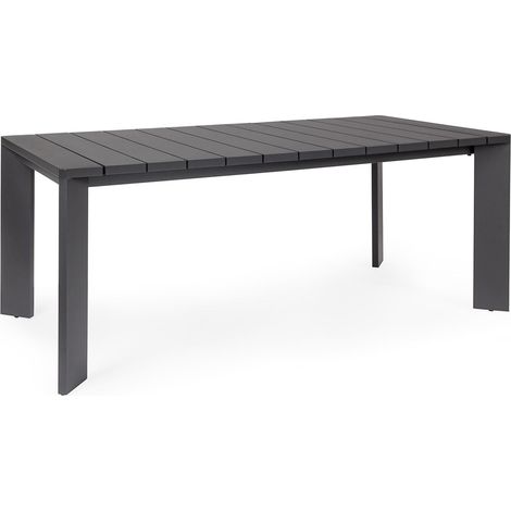 Tisch "Atlantic" aus Aluminium mit Platte für Garten und Veranda 188 cm -Anthrazit / Tisch