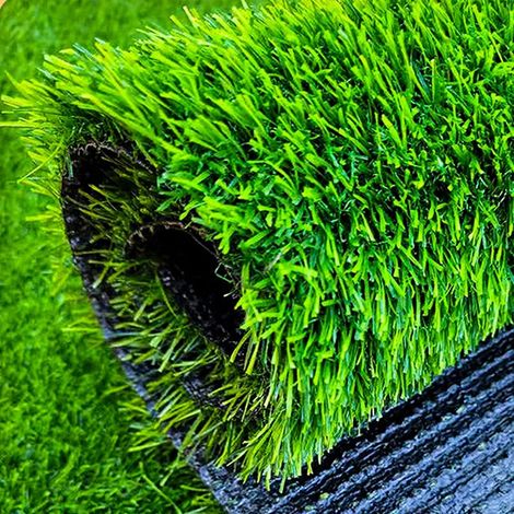 Gazon Artificiel Vert Tapis D'herbe 2x3m Réaliste Fausse Herbe Gazon Synthétique pour Jardin Pelouse Paysage Terrasses (Couleur : Green, Taille : 2x2.5m) (1/5)