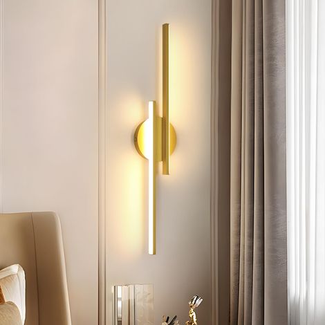 Riserva Applique Murale Intérieure LED 24W, Or, 3000K Lumière Chaude, 60cm (1/5)