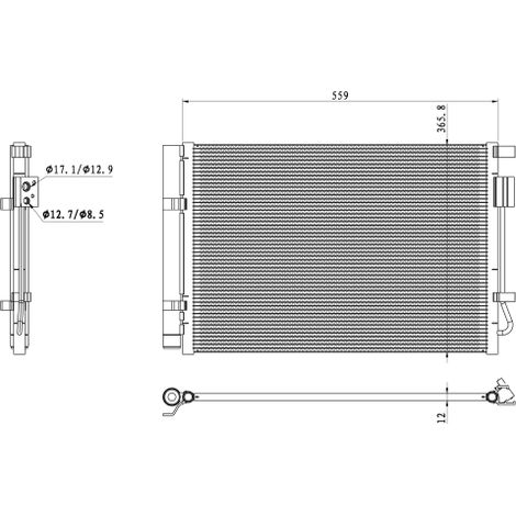 Condenseur, climatisation NRF 350496 HYUNDAI 976060U000 976060U000AS