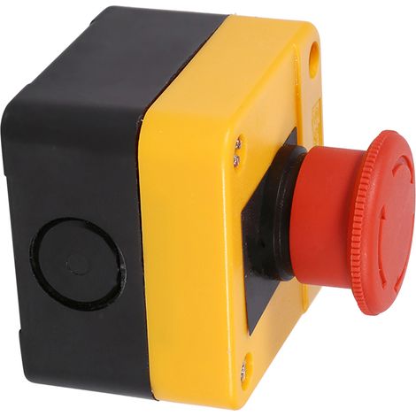 Stück Pilz-Drucktaster Not-Aus 660V 10A rotes Kunststoffgehäuse Neu (1/5)