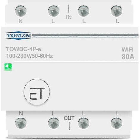 Dreiphasen-DIN-Schienenschalter mit WLAN und Ewelink-Steuerungs-App (1/5)