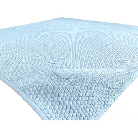 Tapis de lit rafraîchissant d’été auto-refroidissant – surmatelas respirant lavable en machine avec surface douce et fraîche pour un sommeil confortable (1/5)