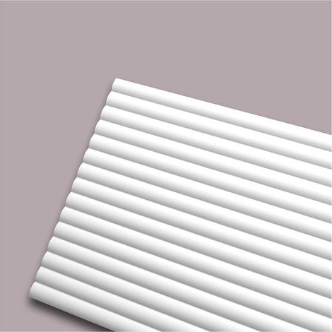 3d panneau mural NMC CANOPÉE S 2600 WALLSTYL Noel Marquet Lambris mural Panneau acoustique Élément décoratif Cimaise Moulure en stuc Moulure décorative design moderne blanc 2,6 m (1/5)
