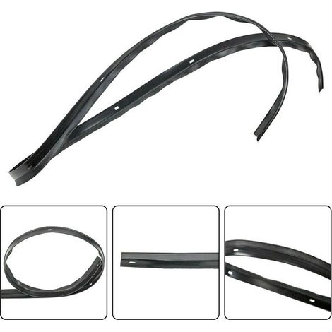 Cuatro juntas impermeables remachadas para el capó del parachoques delantero de los modelos Challenger 2008-2019, números de pieza: 68051392AB y 68051392AA.
