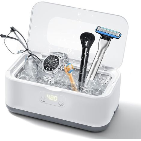 Nettoyeur Ultrasons avec 800 ml,Bac a Ultrason avec 5 Réglages de Temps,Nettoyage Profond 360° Ultrasonic Cleaner pour Lunettes, Bijoux, Diamants, Montres, Dentiers (1/5)