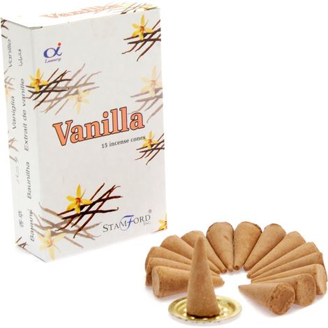 Cônes d'encens vanille- Vendu par 1 (1/3)