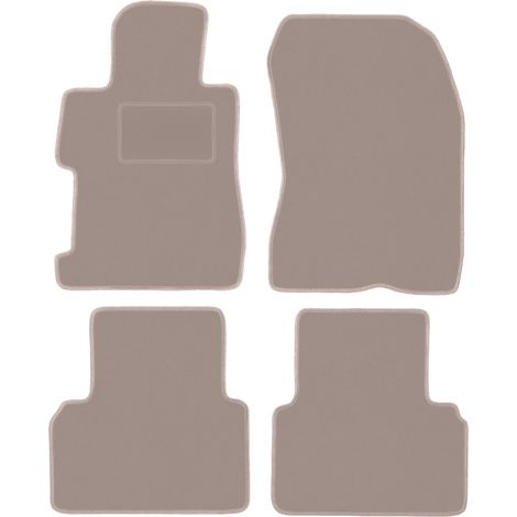 Tappetini in velluto beige per: Honda Civic VIII 4D berlina (2006-2011) (1/5)