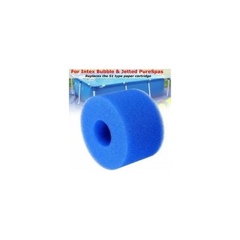 Esponja de filtro de piscina de espuma biológica reutilizable y lavable, columna adecuada para Intex tipo S1.