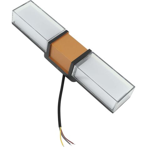 9 W RGBW Smart Wandleuchten, Wasserdichte, Farbwechselnde LED-Lampen für den Heimgebrauch Im Freien, Aluminium, 328 X 60 X 60 Mm (1/5)