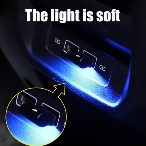 Mini USB éclairage intérieur voiture ambiance LED faible consommation pour voiture, ordinateur portable, power bank - Décoration lumineuse (1/5)