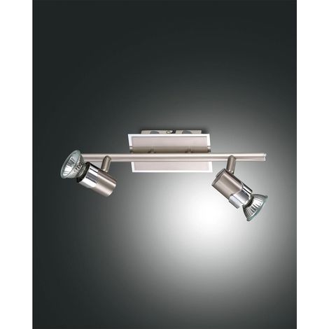 FABAS 2554-82-178 SPOT GU10 2 X 50W SATIN NICKEL CHROM (1/5)
