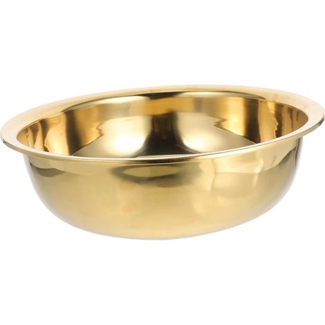 Bassin en acier inoxydable épaissi grands bols pour mélanger seau à pied pour tremper les pieds bac à légumes de cuisine lavabo ménager à pied portable bac à linge (1/5)