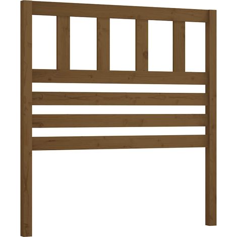 Maison Exclusive - Tête de lit Marron miel 81x4x100 cm Bois massif de pin (1/5)