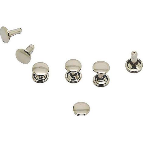 100 rivets à monter soi-même sur panneau métallique - Argent (1/4)