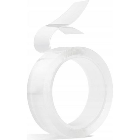 Cinta Nano de 1 mm x 20 mm x 3 m, doble cara. (1/3)