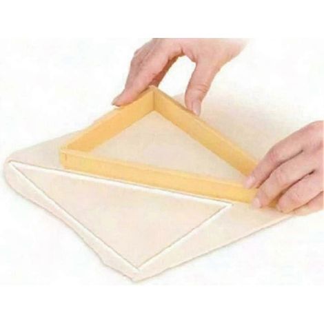 Emporte-pièce à croissants en plastique Z7, moule à pâte, tampon à pain triangulaire, idéal pour la pâtisserie et la boulangerie - Ustensiles de cuisine (1/2)