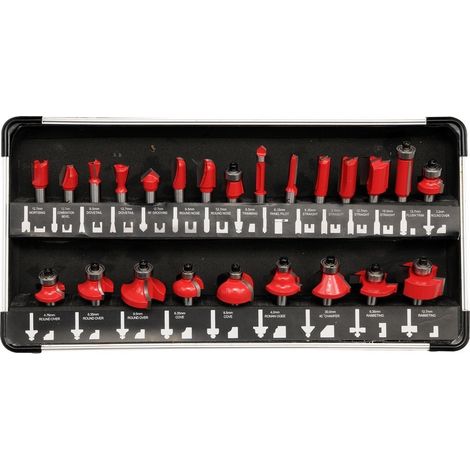 Fraises à bois, lot de 24 pièces. YT-6801 YATO (1/4)