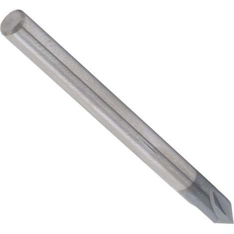 Fasenfräser, 3 Schneiden, 60°-Fräser, Wolframstahl, CNC-Fräs- und Polierfräser, D4 x 60° x 50L (1/5)