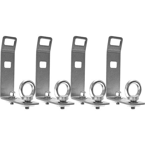 Lot de 4 butées de toit pour un transport sécurisé, barre transversale en T en acier inoxydable pour camion, pour échelles, kayaks, skis, bois de chauffage, VTT (1/5)