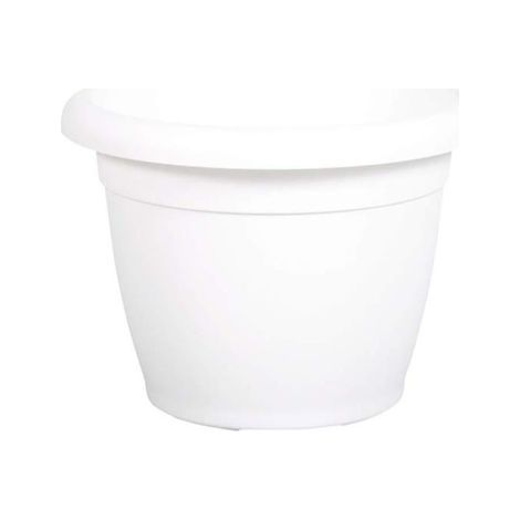 MACETA RENDONDA BLANCA 30CM