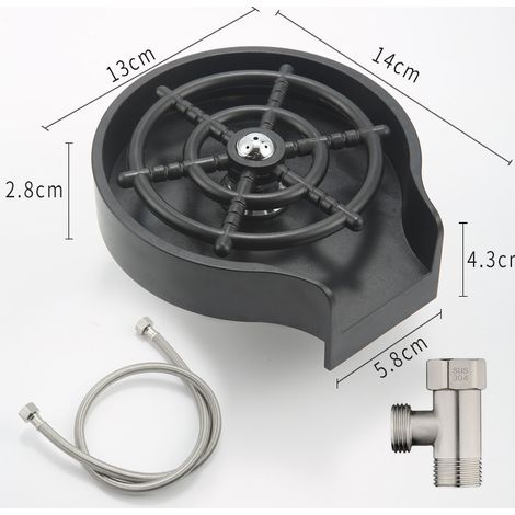 Lave-verres automatiques pour éviers, lave-verres pour éviers de cuisine, accessoires pour éviers de cuisine pour la maison, les bars et les restaurants  Lavage de bouteilles (1/5)