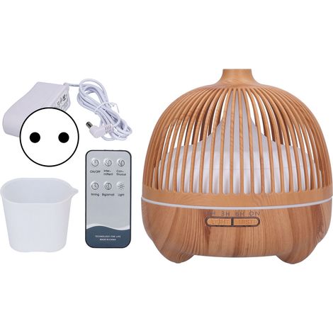 Diffuseur d'huiles essentielles ultrasonique en forme de cage d'oiseau avec LED changeant de couleur - 100‑240V prise EU (1/5)