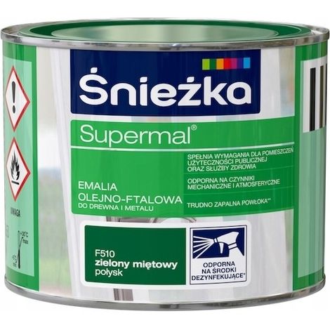 Śnieżka Supermal Öl-Phtal-Emaille Mintgrün glänzend 0,2 l