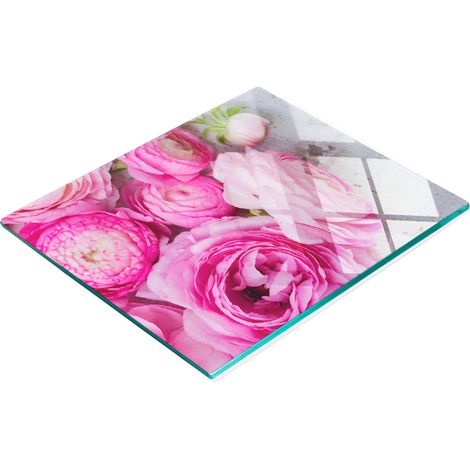 Planche décorative multifonctionnelle pour cuisine, motif roses sauvages durcies, 60 x 52 cm (1/5)