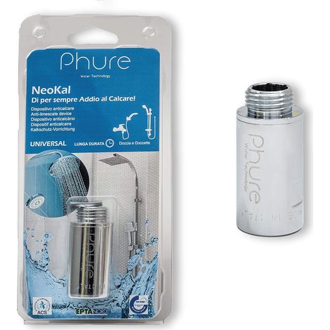 Phure Neokal Anticalcare Magnetico Protezione Per Doccia, Doccette, Vasca Da Bagno, Magneti Neodimio, Universale 1/2"