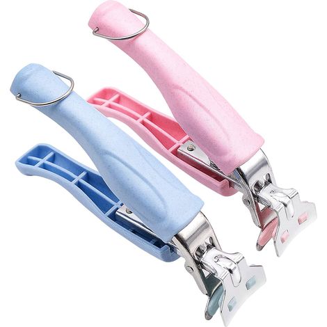 2 Pieces Stainless Steel Anti-Hot Clips Scald-Proof Bowl Anti-Slip Clips Bowl Clip Oven Tongs Anti-scald Clip for Hot Dish Plate Kitchen Tool for Dish Pan Bowl (1/5)