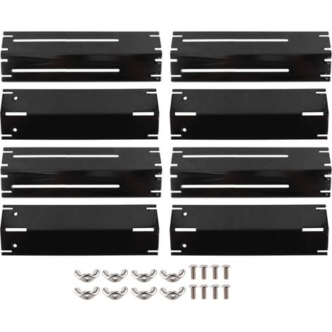 4 Sets Adjustable Grill Heat Plate Shield Heat Tent Replacement Parts Fit for Brinkman BBQ Gas Grill (1/5)